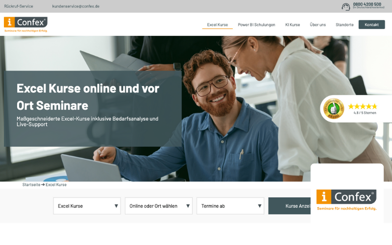 Webseite, Bildungsinstitut